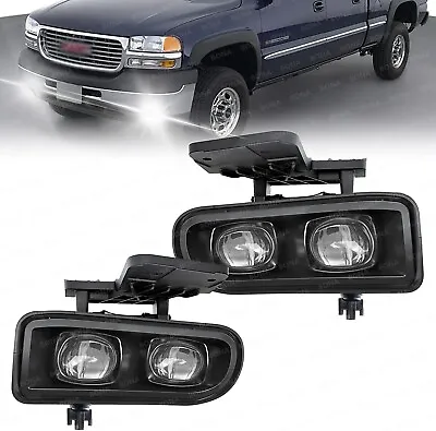 Pair For GMC 1999-2002 Sierra 2000-2006 Yukon LED Fog Lights Bumper Lamps • $65.99