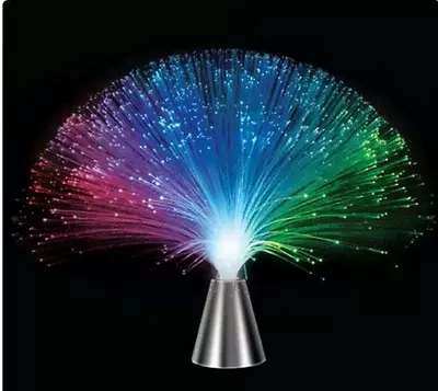 Fibre Optic Sensory Colour Changing Lamp Crystal Light Up Mood Lamp • £11.95