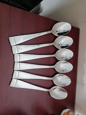 Lot/6 Oneida MERCER MIRROR Glossy Stainless Flatware Silverware Table Spoons • $22