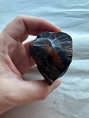 Volcanic Glass Obsidian And Conchoidal Fracture - Rough Specimen - 120g • $10