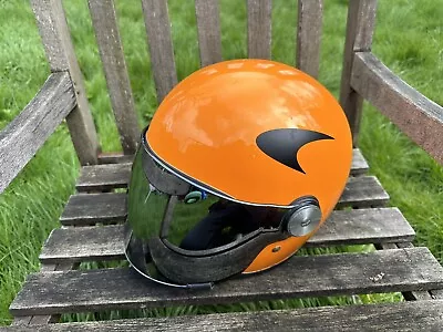 McLaren F1 Pit Crew Mechanic Helmet 2018 Orange Papaya Fernando Alonso • $757.95