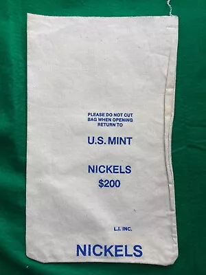 U.S. Mint Nickels Coin Bag L.I. Inc. Unused • $17.75