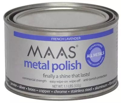 MAAS Metal Polish 1.1 Pound Can - Clean Shine And Polish Safe Protective Prev... • $69.12