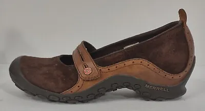 Merrell Plaza Bandeau Espresso Brown Slip On Clogs Shoes Ladies Size 8.5 • $29.99