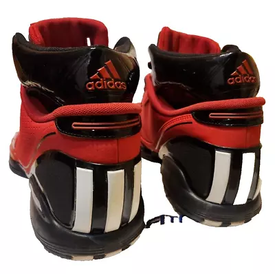 Adidas AdiZero's Men's Basketball Shoes Sz 13 Red Black & White. Barely Worn.  • $29.99