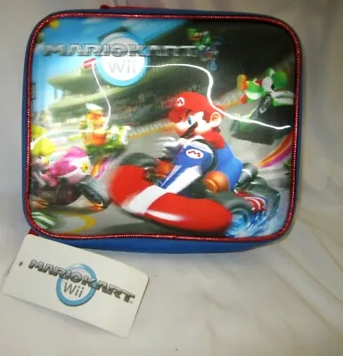 Super Mario Brothers Mario Kart Wii 9.5  Insulated 3D Lunch Bag Lunchbox- New!v2 • $49.99