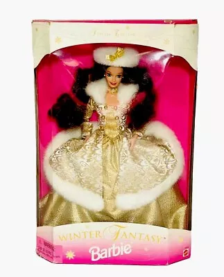 Winter Fantasy Barbie Brunette Doll  #15530 NIB Special Edition Mattel Year 1995 • $17