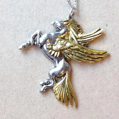 $19.71 • Buy Briar Bestiary Pegasus Flying Horse Amulet Pendant Necklace Divine Understanding