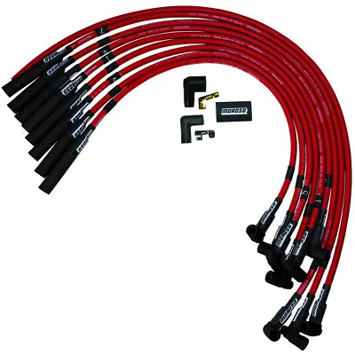 Moroso Spark Plug Wire Set 73688; Ultra 40 Race Wire 8.65mm Red Straight For BBC • $90.99