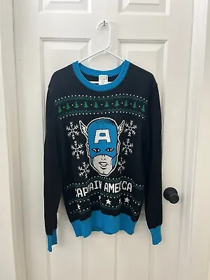 $29.99 • Buy Marvel Captain America Christmas Sweater US Men’s L
