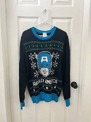 Marvel Captain America Christmas Sweater US Men’s L • $29.99