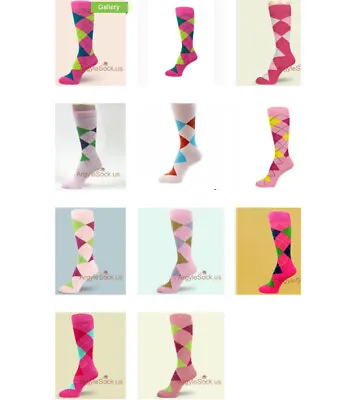 PINK (Bright Pink Light Pink Hot Pink) Men Dress Socks Non-brand FREE-SHIP • $9.99