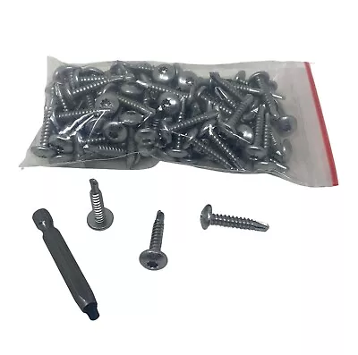 100 Pack Zinc 1  Inch Length Torx Self Tapping Sheet Metal Cargo Trailer Screws • $14.95