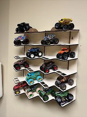 Monster Truck Display For 1/64 1:64 Jam Spin Masters Trucks And Wheels Hot Wood • $69