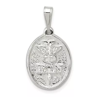 Sterling Silver Medical RN Nurse Oval Medal Charm Pendant 0.79  • $18.64