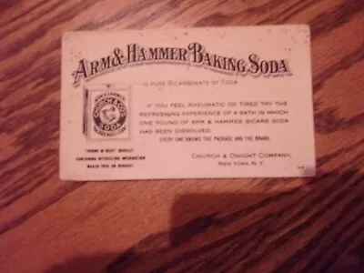 Vintage Advertising Ink Blotter Arm & Hammer Baking Soda Bicarbonate Soda    5N • $14.99