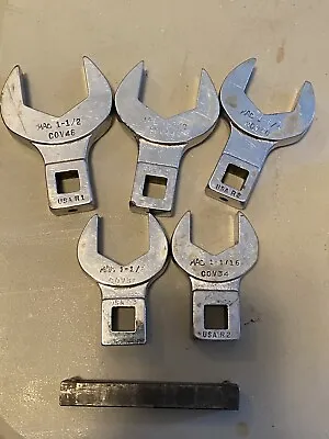 Mac 5 Pc SAE Open End Crowfoot Wrench Set - 1/2  Drive 1-1/16  To 1-1/2  • $165