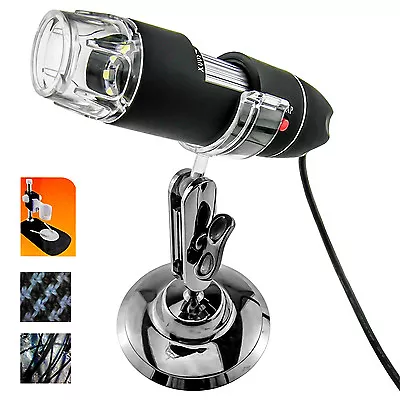 50X-500X Magnification 8-LED USB Digital Educational Microscope Video Camera Cam • $18.99