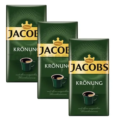 3 X JACOBS Kronung Ground Coffee 250g 8.8oz • £31.72