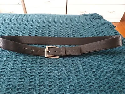 $75 • Buy GUCCI Black Leather Belt Size 40 Made In Italy B25