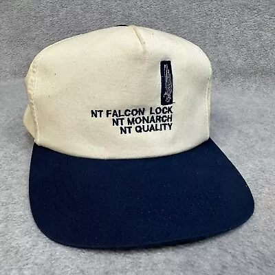 Vintage NT Falcon Locks Hat 5 Panel SnapBack Monarch Work Wear Casual Yupoong • $8.95