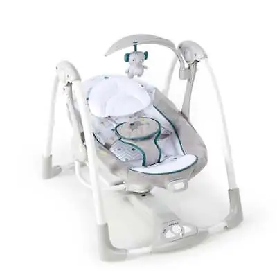 $65.50 • Buy Ingenuity ConvertMe 2-in-1 Vibrating Portable Baby Swing 2 Infant Seat -Gray
