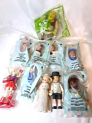 Lot Of 10 - 2003 Mcdonalds Happy Meal Madame Alexander Shrek SuperHero Dolls • $10.99