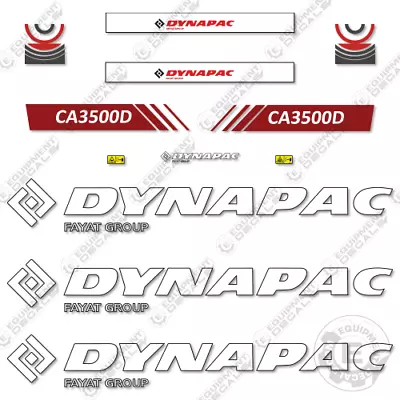 Fits Dynapac CA3500D Decal Kit Roller - 7 YEAR OUTDOOR 3M VINYL! • $224.95