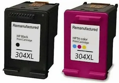 £22.99 • Buy Refilled HP 304XL Black And HP 304 XL Colour Ink Cartridges For Use With HP