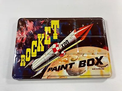 Vintage 1950’s Tin Litho Atomic Space Rocket Paint Box Set Kit England • $169.99