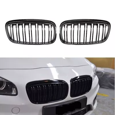 M2 STYLE PAINTED GLOSS BLACK Front Grilles Grille Fits 14-18 F45 F46 ACTIVE • $101