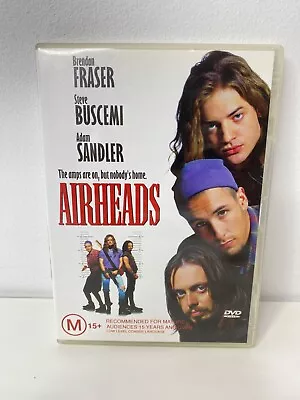 Airheads (1994) - Region 4 DVD - Brendan Fraser Adam Sandler Steve Buscemi • $12.50