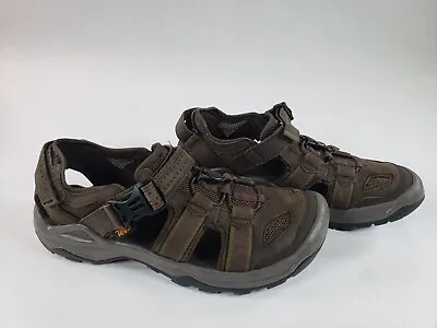 Teva Men's Omnium 2 Leather Fisherman Sandal Turkish Coffee 12 Medium US • $41.99