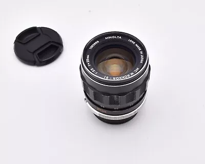 Minolta MC W.ROKKOR-X SI F/2.5 28mm Wide Angle Lens With Caps (#10998) • $49.95