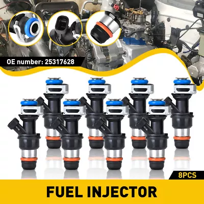 8x Fuel Delphi Injector 2001-2007 For Chevy GM GMC Truck 4.8L 6.0L 5.3L 25317628 • $35.99