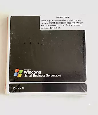 Microsoft Windows Small Business Server 2003 Preview Kit • $39.88