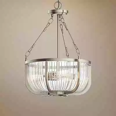 Kichler 42389NI - Roux 3 Light 16  Wide Pendant In Brushed Nickel • $155.99