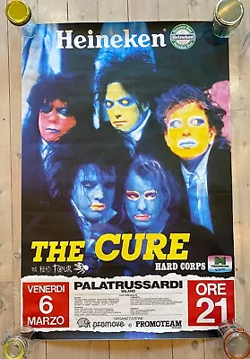 VERY RARE Original Vintage The Cure Poster The Head Tour 1985 Italian • $699