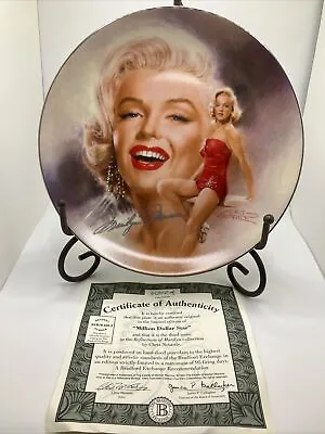 Delph Marilyn Monroe  Million Dollar Star  Collector Plate Coa • $15