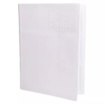 Monster Binder - 9 Pocket Trading-Card Album - Holofoil White W White Pages - • $29.58