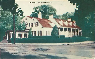 $3.79 • Buy Ridgewood, NJ - Postcard Of Women's Club - New Jersey Postcard (unposted)