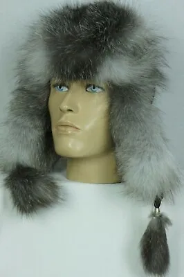 REAL FOX REAL RACCOON REAL LEATHER 5 VARIATIONS FUR Trapper Ushanka Hat • $107.10