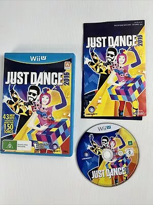 Just Dance 2016 - Nintendo Wii U Game PAL - Complete With Manual - Free Post • $14.95