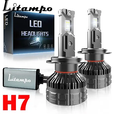 LITAMPO H7 LED Headlight Bulb 120W 30000LM Super Bright Kit High Low Beam White • $27.99