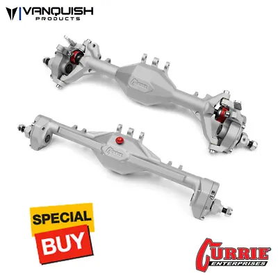 Vanquish Products Currie Portal F9 Front / Rear Axle Clear Anodized : SCX10-II • $499.95
