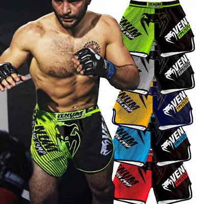 MMA Fight Shorts Boxing Quick Drying Short Muay Thai Training Sports Shorts • $18.98