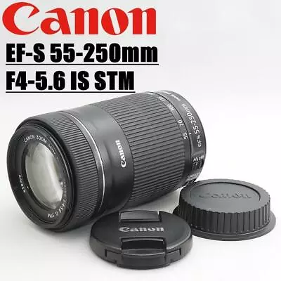 Canon EF-S 55-250mm F4-5.6 IS STM Telephoto Lens • $515.20