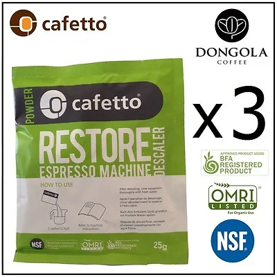 $10.95 • Buy 3PK DELONGHI DESCALER Organic Powder Limescale Espresso Coffee Machine Descale
