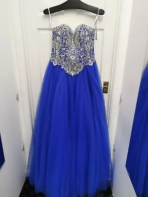 Alexia Blush Prom Royal Blue Size 6 Ballgown Evening Dress BNWT • £199.99