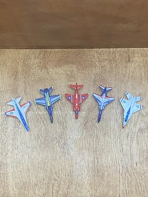 Vintage Lot Of 5 Die-cast/Plastic USAF US Navy Military Jets Model # 614 - 619 • $19.98